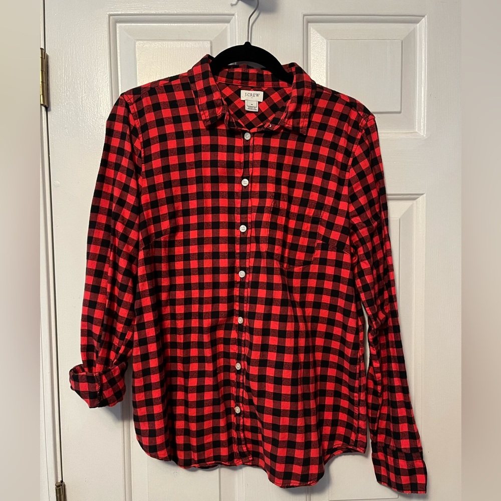 J. Crew Plaid Button-Up Shirt
